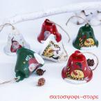 クリスマス飾り 鈴 クリスマス置物 サンタ スノーマン クリスマス雑貨 デコ 窓 かざり プレゼント Xmas 北欧 イベント用 6色