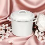 布ナプキン つけ置き ホーロー ポット シール蓋付【バケツ 洗い桶 たらい 容器 洗濯用 洗濯 ふた付 蓋 煮沸 消毒 直火 布おむつ 布オムツ ベビー】