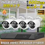 防犯カメラ 屋外 家庭用 wifi 最大8台 人体検知 暗視対応 屋内 600万画素 高画質 遠隔監視 防水防塵 常時録画 4TB対応 設定不要 無線 スマホ 業務用 監視カメラ