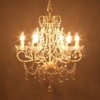 6灯シャンデリアエマ完成品67B308888K-cream67B30888...