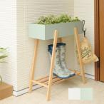 ＼レビューでプレゼント／木製脚のプランタースタンドガーデニング植木鉢プラン...