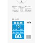  house Hold Japan (HHJ) полиэтиленовый пакет 80L прозрачный 10 листов 0.040 [ номер товара :GL83]