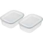 【在庫処分】イノマタ化学（inomata）　楽ちんパック　角型400ｍｌ　2個組クリアーホワイト　【品番：1834-CW】