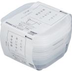 【在庫処分】イノマタ化学（inomata）　楽ちんパック　スクエア90ｍｌ　3個組クリアーホワイト　【品番：1843-CW】