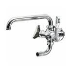 SANEI　厨房用二口横形自在水栓（共用形）　【品番：E2310-13】