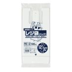 ジャパックス（JAPACK's）　業務用レジ袋 省資源タイプ（東日本12号/西日本30号） 乳白 100枚　【品番：RE12】