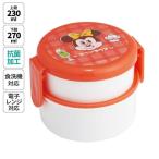 スケーター　抗菌 丸型ランチボックス2段（フォーク付） ONWR1AG　喫茶レトロ ミニーマウス　【品番：4973307649202】
