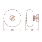 [ почтовая доставка соответствует ] высокий logic 17681 Western ручка регулировки 25mm 1 штук [ номер товара :17681]