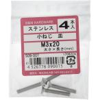【メール便対応】大里（OHSATO）　ステン　コネジ　サラ　Ｍ３Ｘ２０　【品番：509-007】