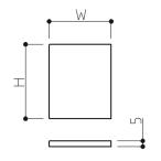 TOTO зеркало 375×1000AF [ номер товара :AFKK00152]