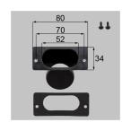 LIXIL(to вынос руля ) дождь . Attachment φ45 для черный [ номер товара :YTBT510]0