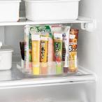 山崎実業　冷蔵庫中回転式仕切り付きトレー タワー スクエア ホワイト 4903208013246　【品番：01324】