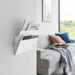 山崎実業　ウォール縦横連結プリント収納ラック タワー 石こうボード壁対応 2個組 ホワイト 4903208013437　【品番：01343】