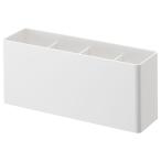 山崎実業　マグネットストレージボックス タワー ワイド　ホワイト　【品番：04844】