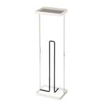 山崎実業　トレイ付きトイレットペーパースタンド プレート　ホワイト　【品番：07762】