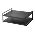 山崎実業　レンジ上ラック タワー　ブラック　【品番：07939】