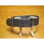 16mm 18mm 20mm 22mm 24mm カシス 引き通し 腕時計バンド タイプナトー CASIS TYPE NATO 腕時計用 時計ベルト 時計用バンド グレー