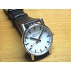 モンディーン 腕時計 MONDAINE Evo 腕時計 エヴォ メンズ ホワイトダイアル ブラックレザー A658.30300.11SBB 文字盤カラー ホワイト メーカー保証つき