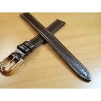 10mm 〜 14mm 時計バンド (腕時計) ベルト カンガルー チョコ (こげ茶) バネ棒 サービス 腕時計用 時計ベルト 時計用バンド