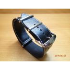 TIMEX Knot ノット にも使える 18mm 20mm 22mm 24mm  腕時計用 時計ベルト 牛革 レザー ブラック 黒色
