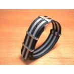タイメックス TIMEX Knot ノット にも使える 18mm 20mm 22mm 腕時計用 時計ベルト 時計用バンド ストライプモデル ブラック系