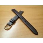 16mm 〜 20mm 時計バンド (腕時計) ベルト カーフ 牛革 チョコ (こげ茶) バネ棒 サービス 腕時計用 時計ベルト 時計用バンド
