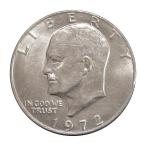 アメリカ アイゼンハワー 1ドル硬貨 1972年 美品