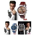 4 腕時計　時計　メンズ　 高品質　レザーベルト　レザー　革　ベルト ビジネス　アナログ　クォーツ　ウォッチ 軽量  男女兼用　ブランド