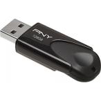 全国送料無料 パソコン ストレージ PNY - アタッシェ 4 128 ギガバイトの USB 2.0 フラッシュ ドライブ - ブラック