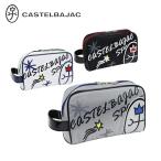 ショッピングエナメルバッグ カステルバジャック CASTELBAJAC エナメル調切替 家紋ロゴワッペン カートポーチ カートバッグ セカンドバッグ 7235381305 バッグ 2025年モデル
