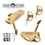 пятно instrument -m Golf happy короткая клюшка HAPPY Patter Eye Golden Series булавка type колотушка type масса регулировка Target линия регулировка c функцией THE ADJUSTABLE PUTTER