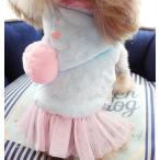 犬服かわいいふわふわひらひら女の子...