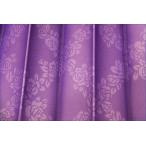 ショッピング薔薇 トラックカーテン 仮眠カーテン 大型中型兼用 プリーツ 薔薇パープル 巾240cmｘ丈90cm (左右2枚入り) フック金具付き付き トラック用品