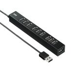 USB-2H1001BKN USB2.0ハブ（10ポート） SANWASUPPLY SANWA SUPPLY