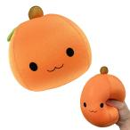 ふわふわ手乗りマスコット パウダービーズ クッション やわらかい 握る ストレス 解消 発散 癒し リラックス (みかん オレンジ)