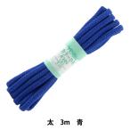 手芸ひも 『カラーひも 太 約7mm幅×3m 青 F300-19』 YUSHIN 遊心【ユザワヤ限定商品】