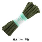 手芸ひも 『カラーひも 極太 約10mm幅×3m 草色 F500-15』 YUSHIN 遊心【ユザワヤ限定商品】