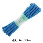 手芸ひも 『カラーひも 極太 約10mm幅×3m ブルー F500-73』 YUSHIN 遊心【ユザワヤ限定商品】