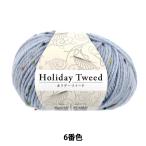 秋冬毛糸 『ホリデーツイード 6番色 サックス』 World Festa ワールドフェスタ 【ユザワヤオリジナル】