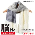 編み物キット 『脳トレ手芸 編み物キット マフラー グレー YNB-2』 【ユザワヤ限定商品】