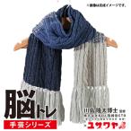 編み物キット 『脳トレ手芸 編み物キット マフラー ネイビー YNB-3』 【ユザワヤ限定商品】