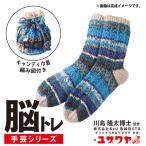 編み物キット 『脳トレ手芸 編み物キット バイカラーソックス ブルー×ベージュ YNB-7』 【ユザワヤ限定商品】