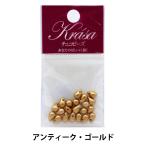 ビーズ 『チェコビーズ ドロップ アンティークゴールド 4mm×6mm 20個入り』