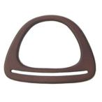 かばん材料 『木製持ち手 ブラウン YM-9』