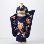 ショッピング成人式 振袖レンタル (成人式期間外) 振袖 フルセット Lサイズ 古典柄 成人式 着物 正絹 セット 青・紺系 20462 爆買