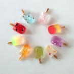 アイスバー　アイス　夏　レジン　和紙　イヤリング　ピアス　樹脂 片耳