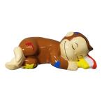 貯金箱 おさるのジョージ おやすみ インテリア 陶磁器 インスタ映え プレゼント ギフト キャラクター 雑貨 サンアートコインバンク かわいい おしゃれ ギフト