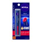ショッピングニベア ニベア リッチケア＆カラーリップ シアーレッド 無香料 2g 花王