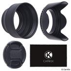 58mm camera lens hood 2 piece . lens cap 1 piece. set - Raver ( folding type )+ tulip. flower - sun shade / shield - lens. flair 