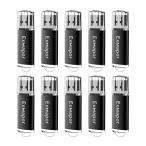 Exmapor 10個セット USBメモリ 2GB キャップ式 USBメモリースティック USB2.0対応 黒
